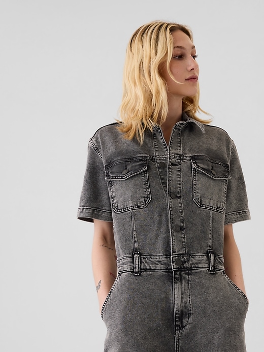 Image number 3 showing, Denim Jumpsuit