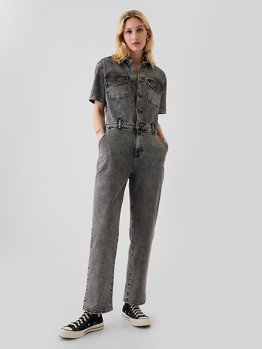 Image number 1 showing, Denim Jumpsuit