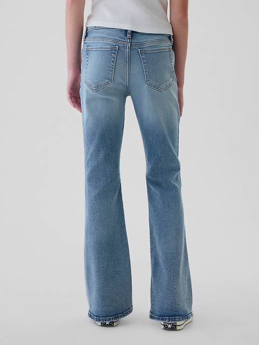 Image number 3 showing, Kids High Rise Studded '70s Flare Jeans