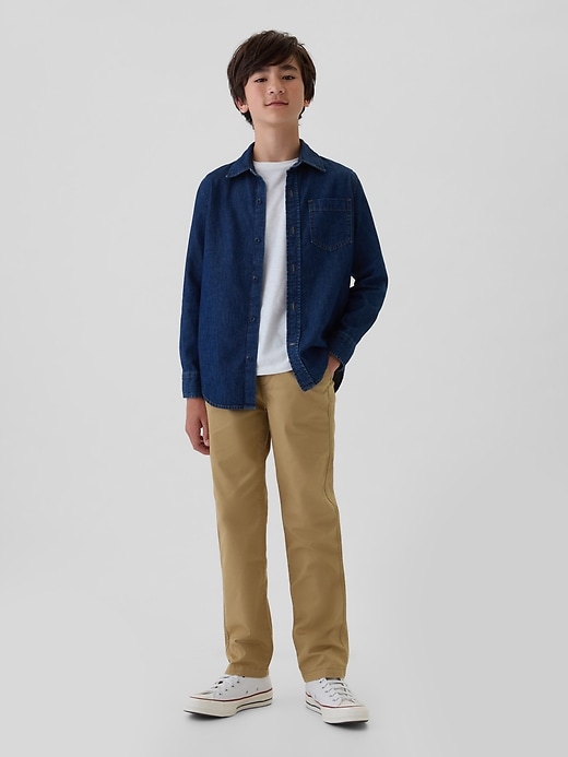 Image number 5 showing, Kids Pull-On Straight Khakis