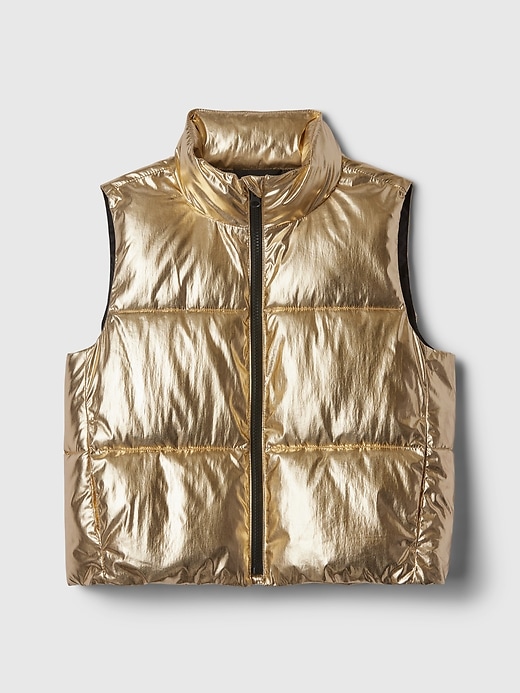 Image number 5 showing, Kids Recycled Metallic Puffer Vest