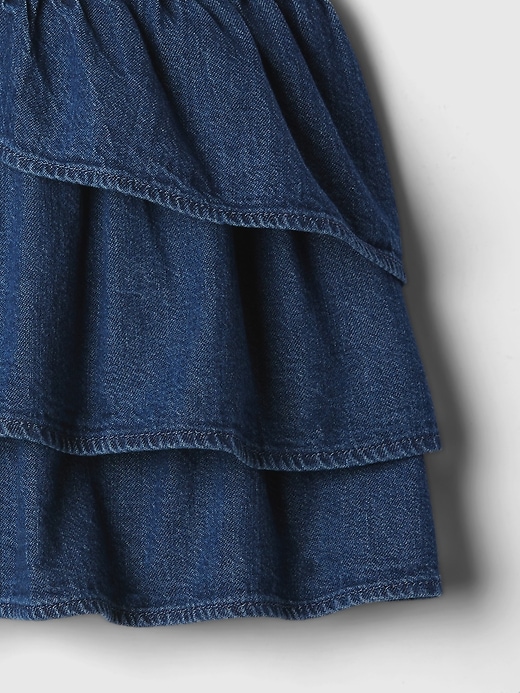 Image number 3 showing, Kids Ruffle Denim Skirt