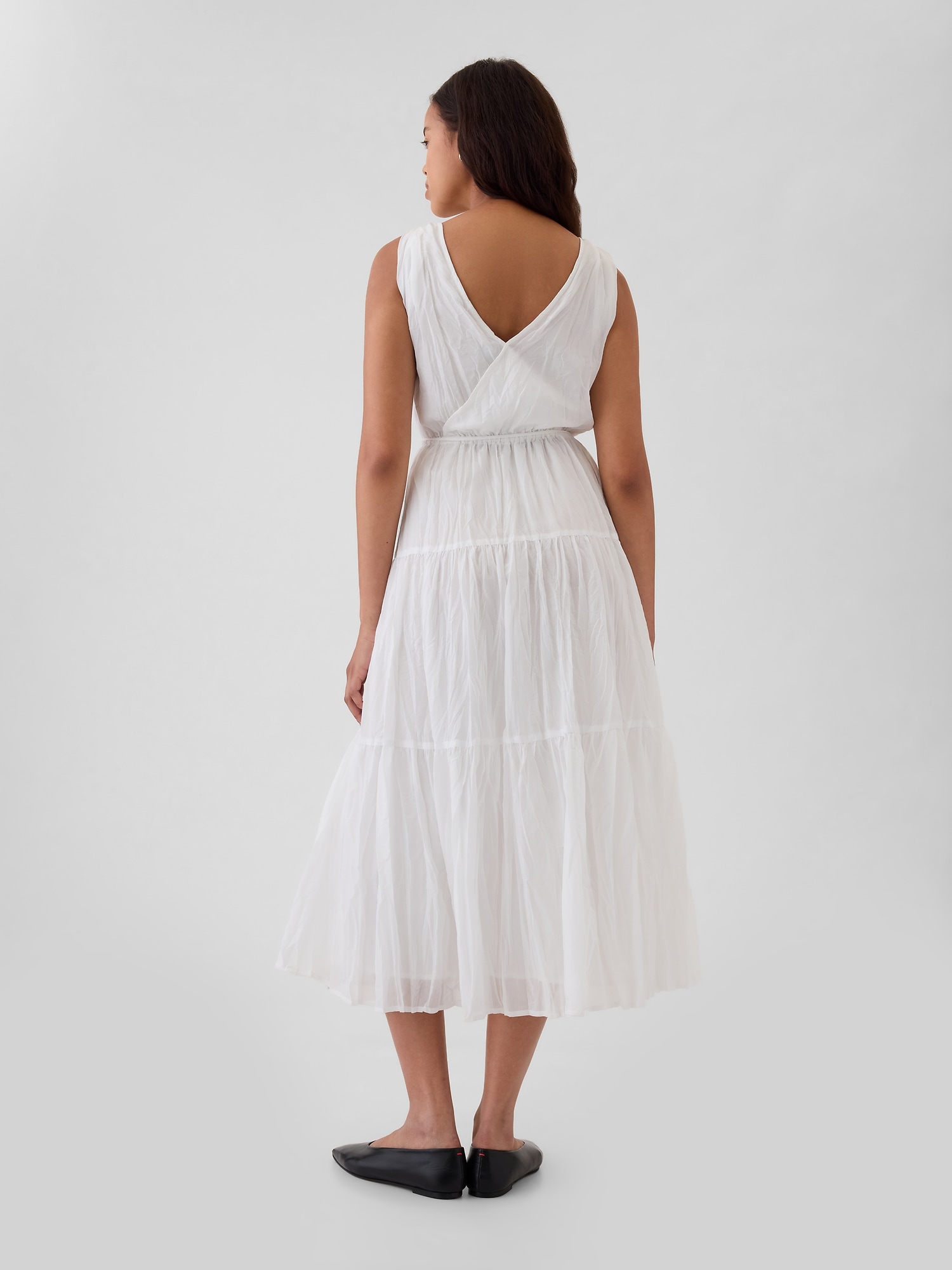 Pleated Tiered Maxi Dress