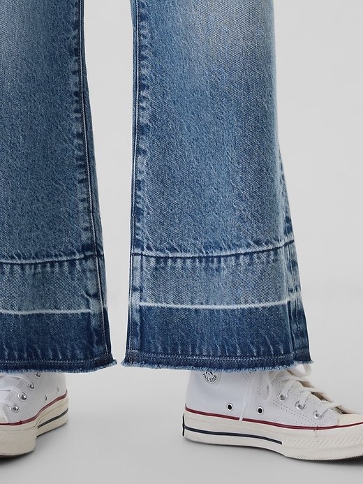 Image number 4 showing, Kids High Rise Stride Wide-Leg Ankle Jeans