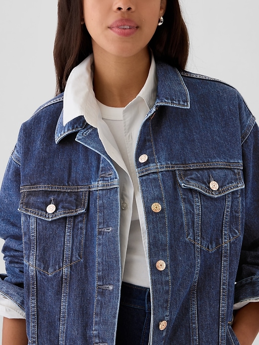 Image number 8 showing, Studded Oversized Icon Denim Jacket