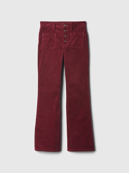 Image number 5 showing, Kids High Rise Corduroy '70s Flare Pants