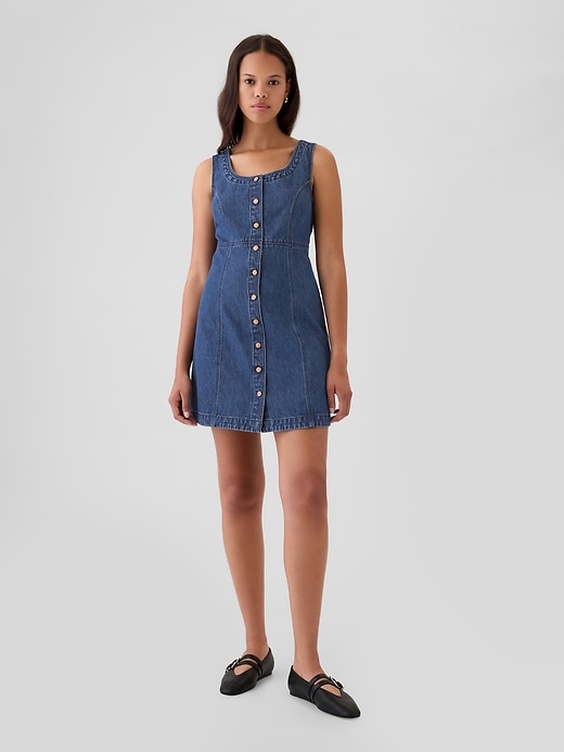 Image number 8 showing, GapHeritage Denim Mini Dress