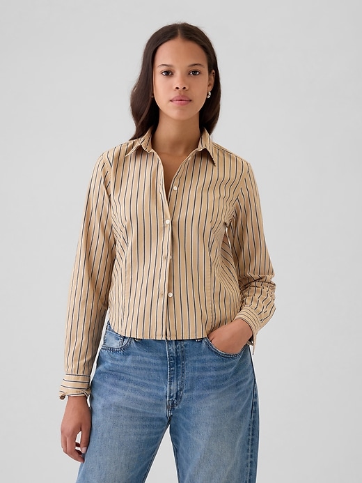 Image number 10 showing, Cropped Flannel Shirt