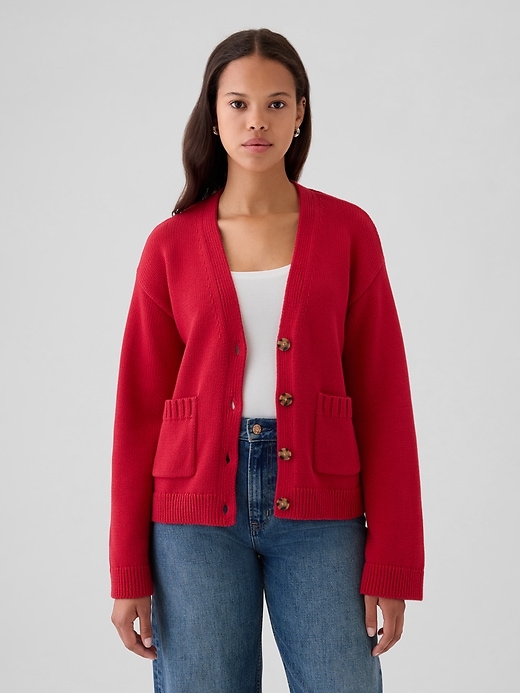 Image number 1 showing, Pocket Cardigan Sweater