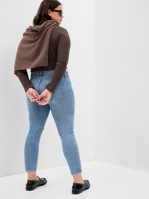 Image number 5 showing, Mid Rise True Skinny Jeans