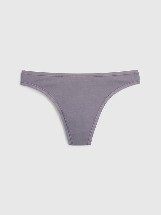 Image number 9 showing, Organic Stretch Cotton Thong