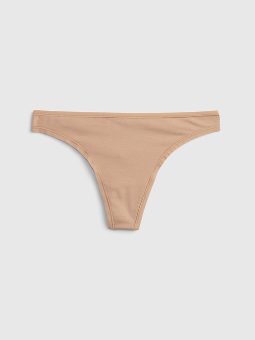 Image number 1 showing, Organic Stretch Cotton Thong