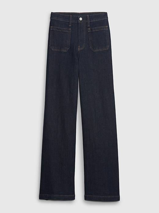 Image number 6 showing, High Rise Stride Wide-Leg Jeans