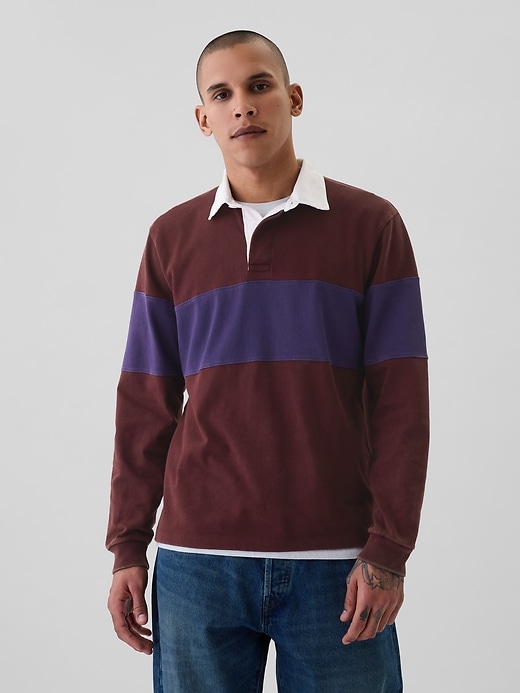 Image number 6 showing, Relaxed Rugby Polo Shirt