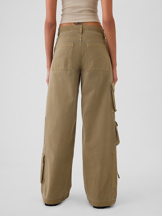 Image number 4 showing, Mid Rise Relaxed Cargo Pants