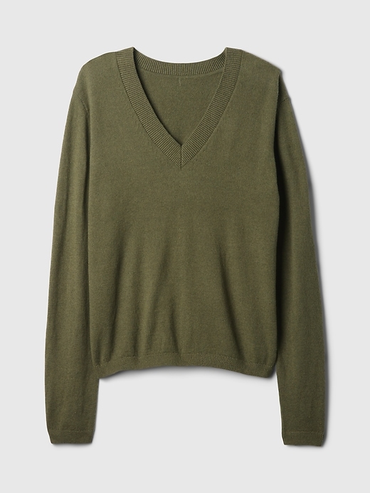 Image number 5 showing, CashSoft V-Neck Sweater