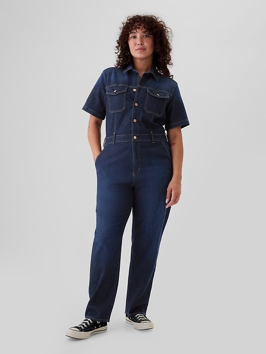 Image number 5 showing, Denim Jumpsuit