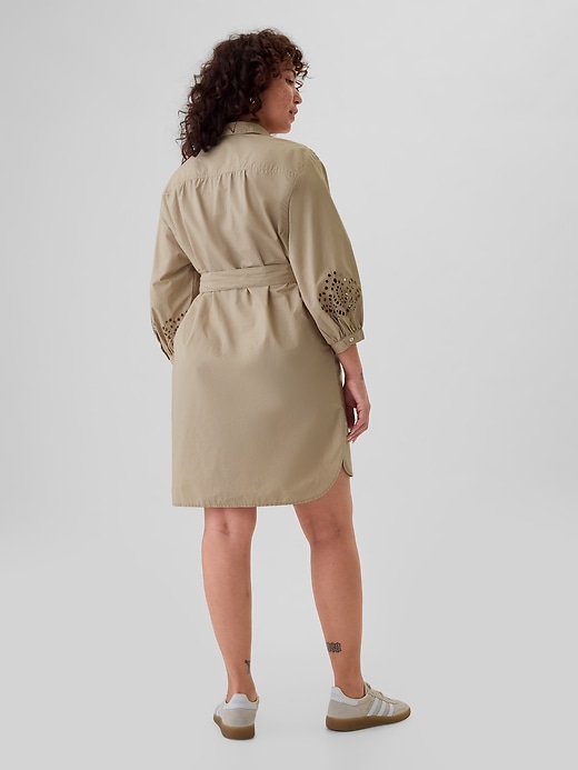 Image number 6 showing, Eyelet Mini Shirtdress