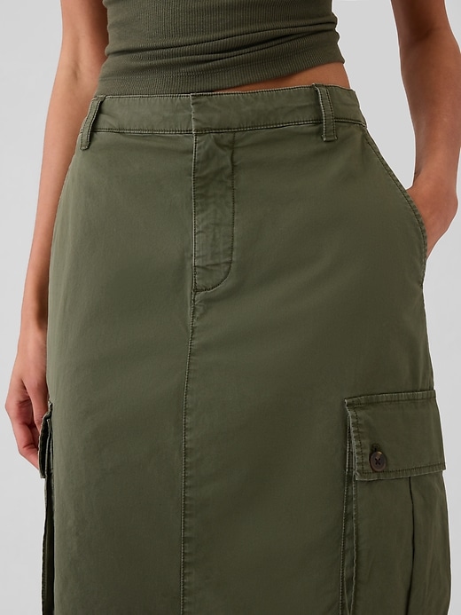 Image number 4 showing, Utility Cargo Midi Skirt