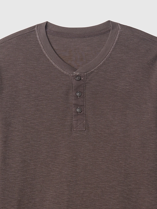 Image number 8 showing, Waffle Henley T-Shirt