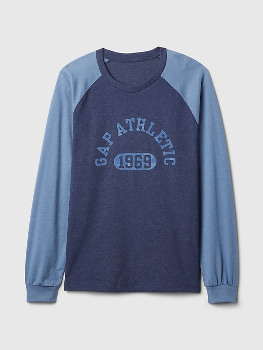 L'image numéro 5 présente T-shirt à manches raglan avec logo Athletic Gap