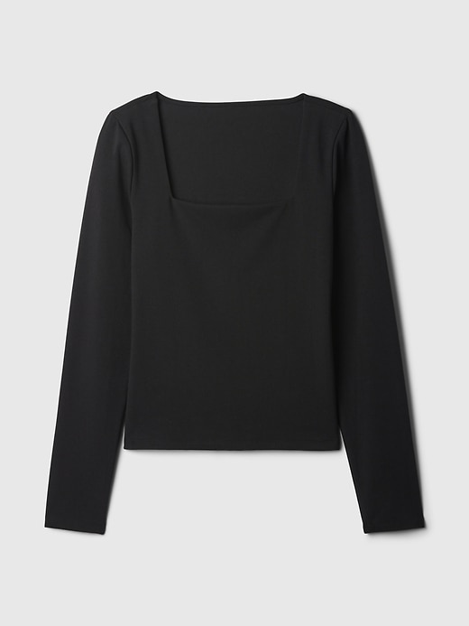 Image number 5 showing, Modern Square-Neck Cropped T-Shirt