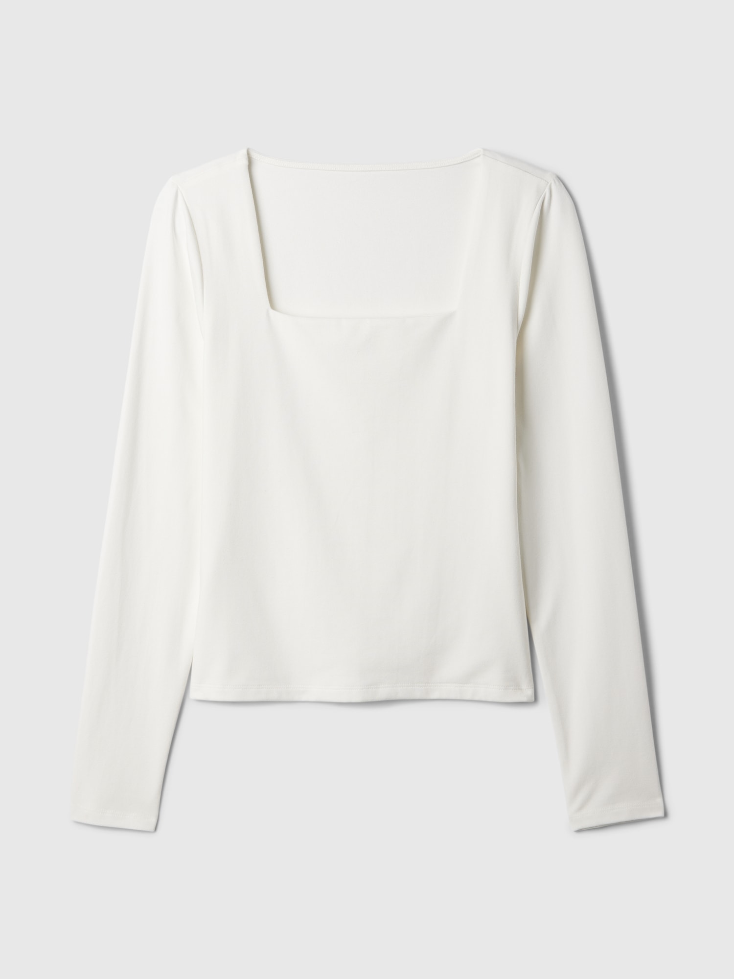 Modern Square-Neck Cropped T-Shirt