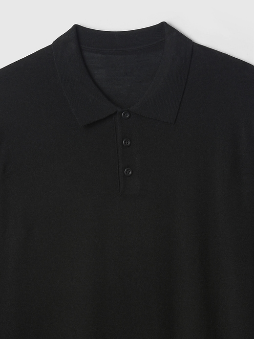 Image number 8 showing, Merino Polo Sweater