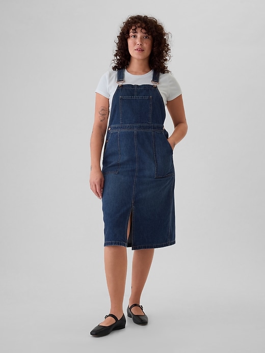 Image number 5 showing, Denim Midi Skirtall