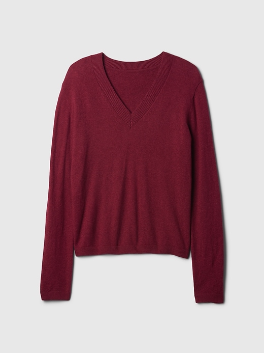 Image number 9 showing, CashSoft V-Neck Sweater