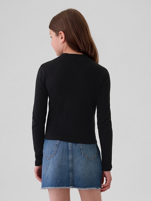 Image number 2 showing, Kids Rib Mockneck T-Shirt