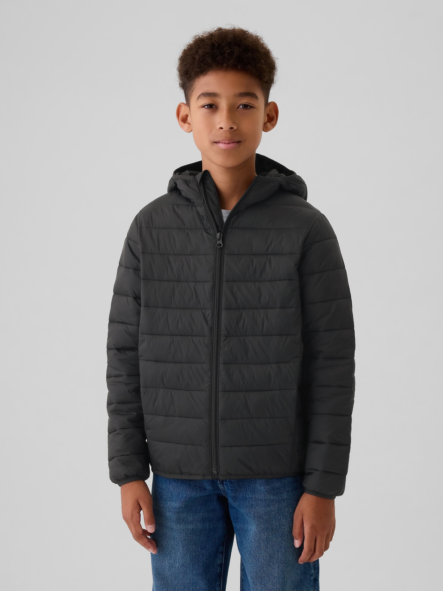 Kids Recycled Lightweight Puffer Jacket