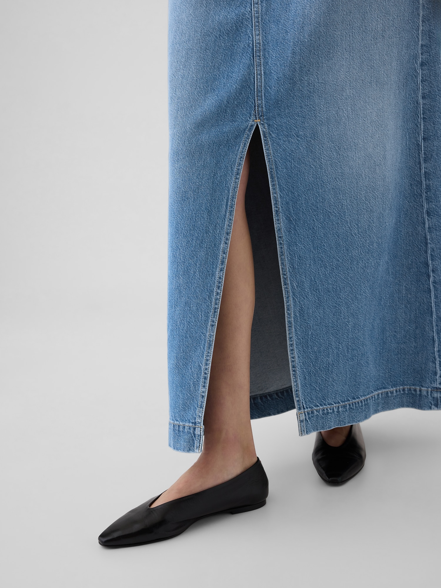 UltraSoft Denim Maxi Skirt