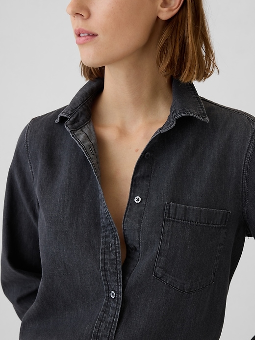 Image number 8 showing, Organic Cotton Denim Perfect Shirt