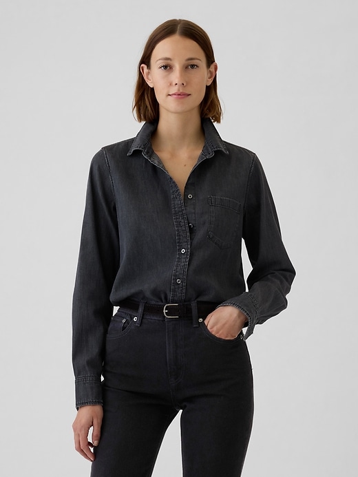 Image number 6 showing, Organic Cotton Denim Perfect Shirt