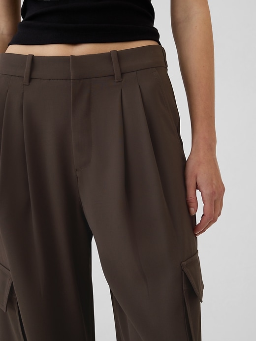 Image number 8 showing, 365 High Rise Cargo Pleated Trousers