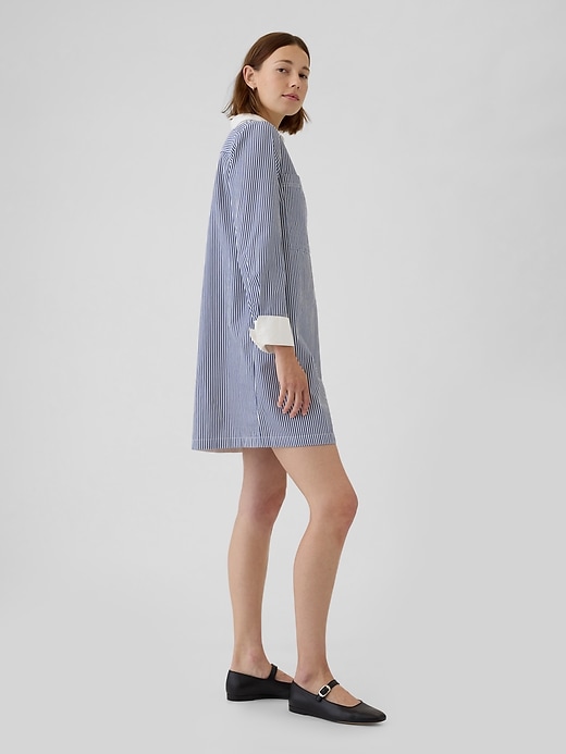 Image number 3 showing, Organic Cotton Mini Shirtdress