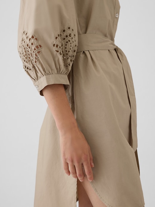 Image number 10 showing, Eyelet Mini Shirtdress