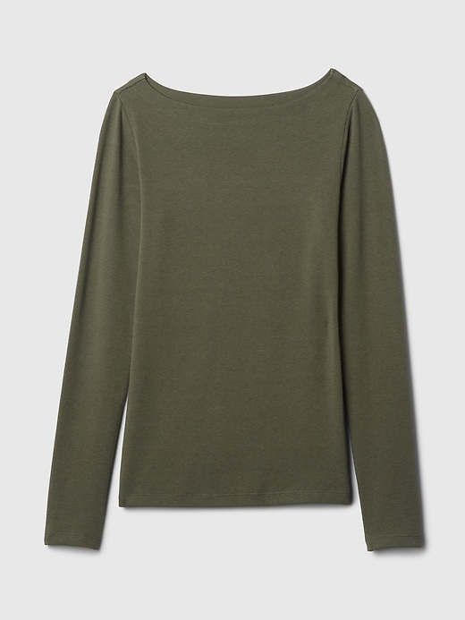 Image number 10 showing, Modern Boatneck T-Shirt