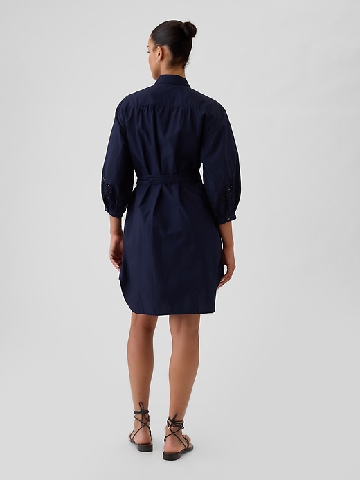 Image number 2 showing, Eyelet Mini Shirtdress