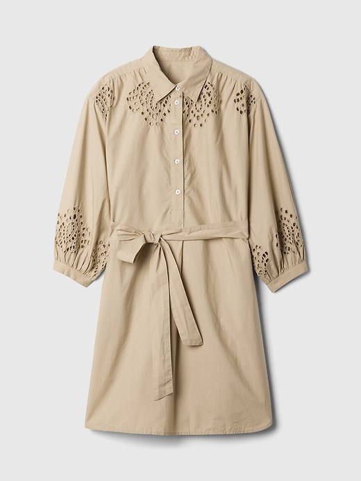 Image number 7 showing, Eyelet Mini Shirtdress