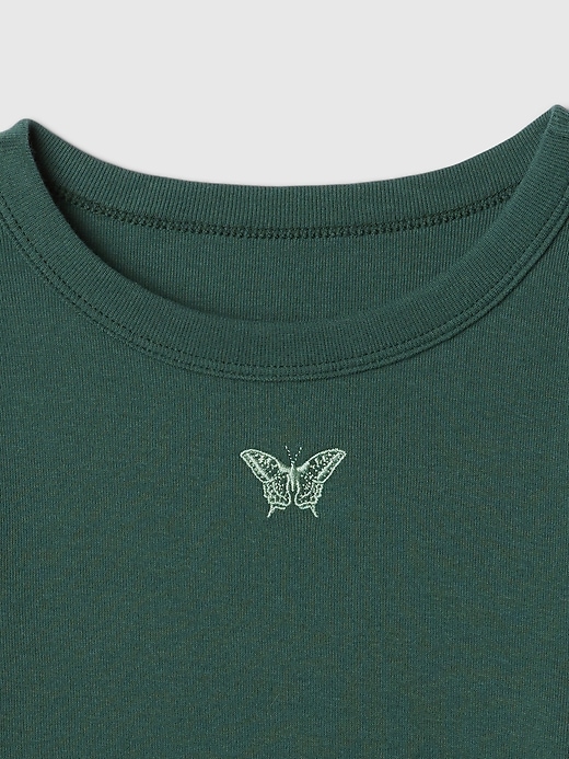 Image number 3 showing, Kids Rib Embroidered Graphic T-Shirt