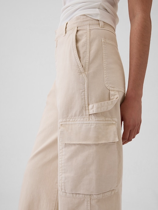 Image number 8 showing, Low Rise Cargo Baggy Khakis