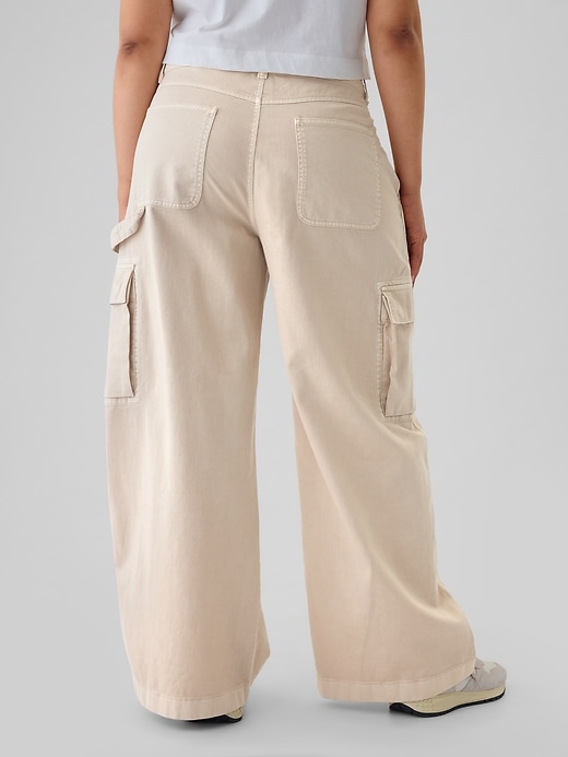 Image number 6 showing, Low Rise Cargo Baggy Khakis