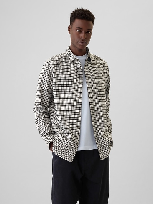 Image number 1 showing, Organic Cotton Flannel Shirt