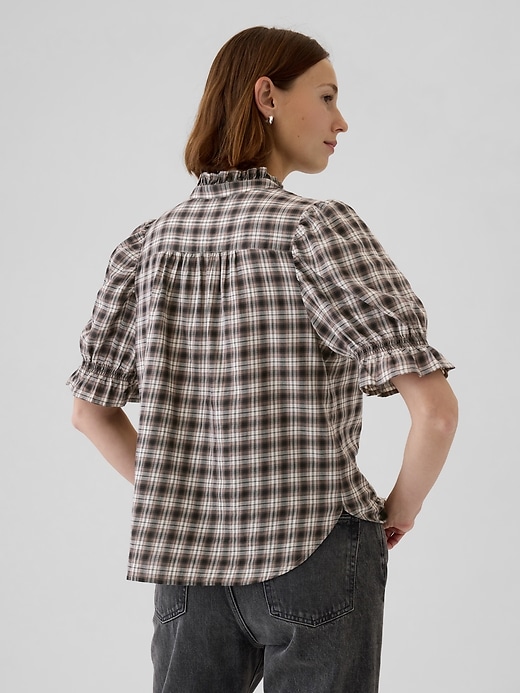 Image number 2 showing, Ruffled Puff Sleeve Shirt