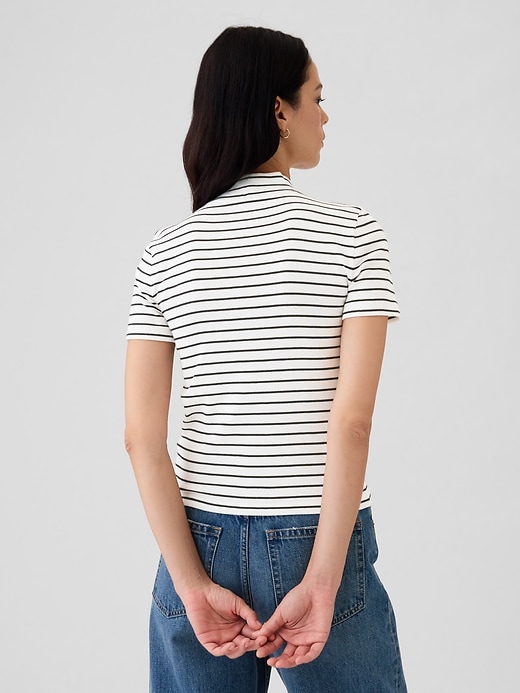 Image number 2 showing, Modern Rib Mockneck T-Shirt