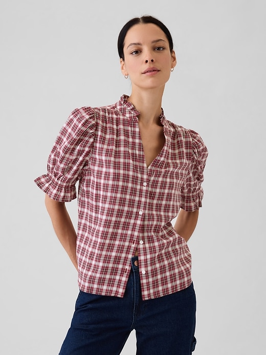 Image number 6 showing, Ruffled Puff Sleeve Shirt