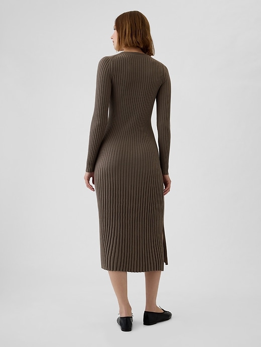 Image number 2 showing, Rib Sweater Maxi Dress