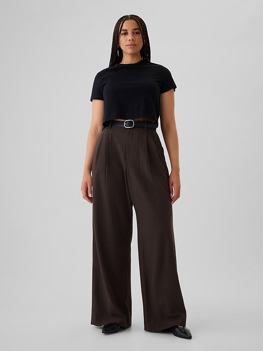 Image number 5 showing, 365 High Rise Brushed Twill Pleated Trousers